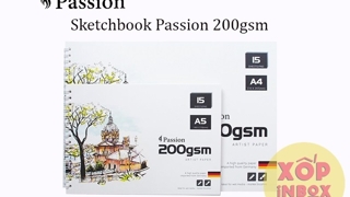 Sổ giấy Canson Sketchbook Passion 200gsm A4