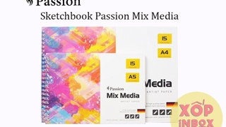 Sổ giấy Canson Sketchbook Passion Mix Media A4