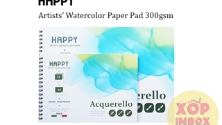 Sổ vẽ canson Happy Ý 300gsm (Gáy Xoắn) A5