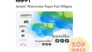 Sổ vẽ canson Happy Ý 300gsm (Gáy Keo) A4