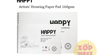 Sổ vẽ canson Happy Ý 160gsm (Gáy Xoắn) A5